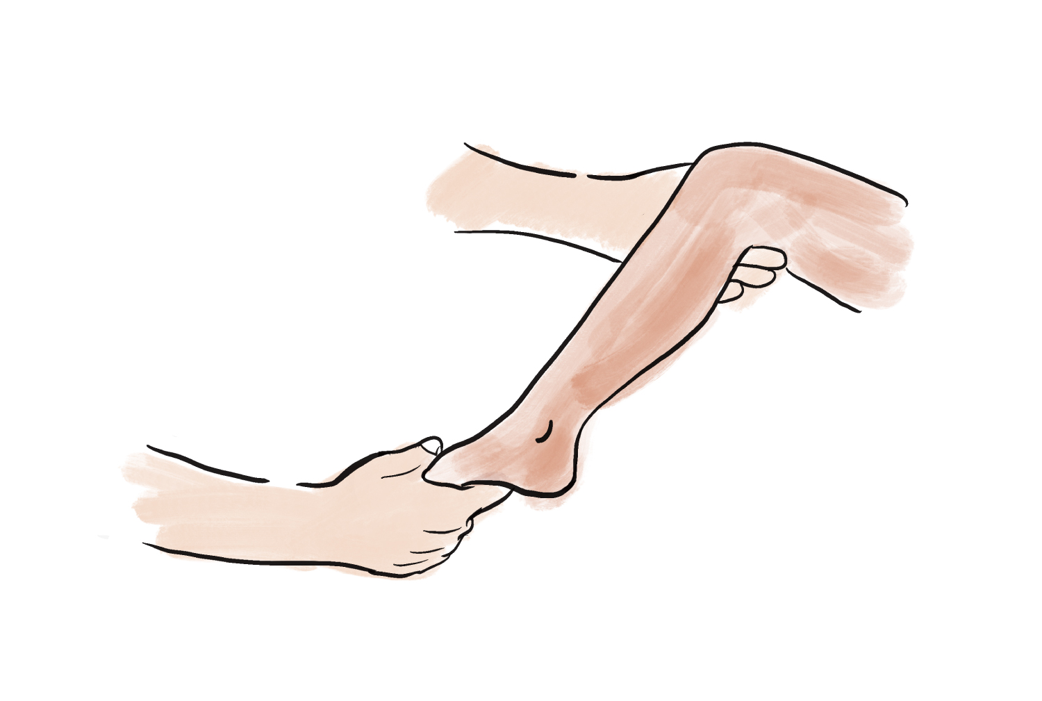 お子さんのふくらはぎのマッサージ 東京リハビリ整形外科クリニック おおた